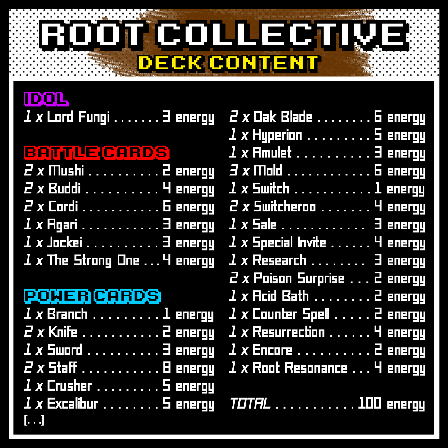 IDOLS 1.0 [VS DECK] - ROOT COLLECTIVE