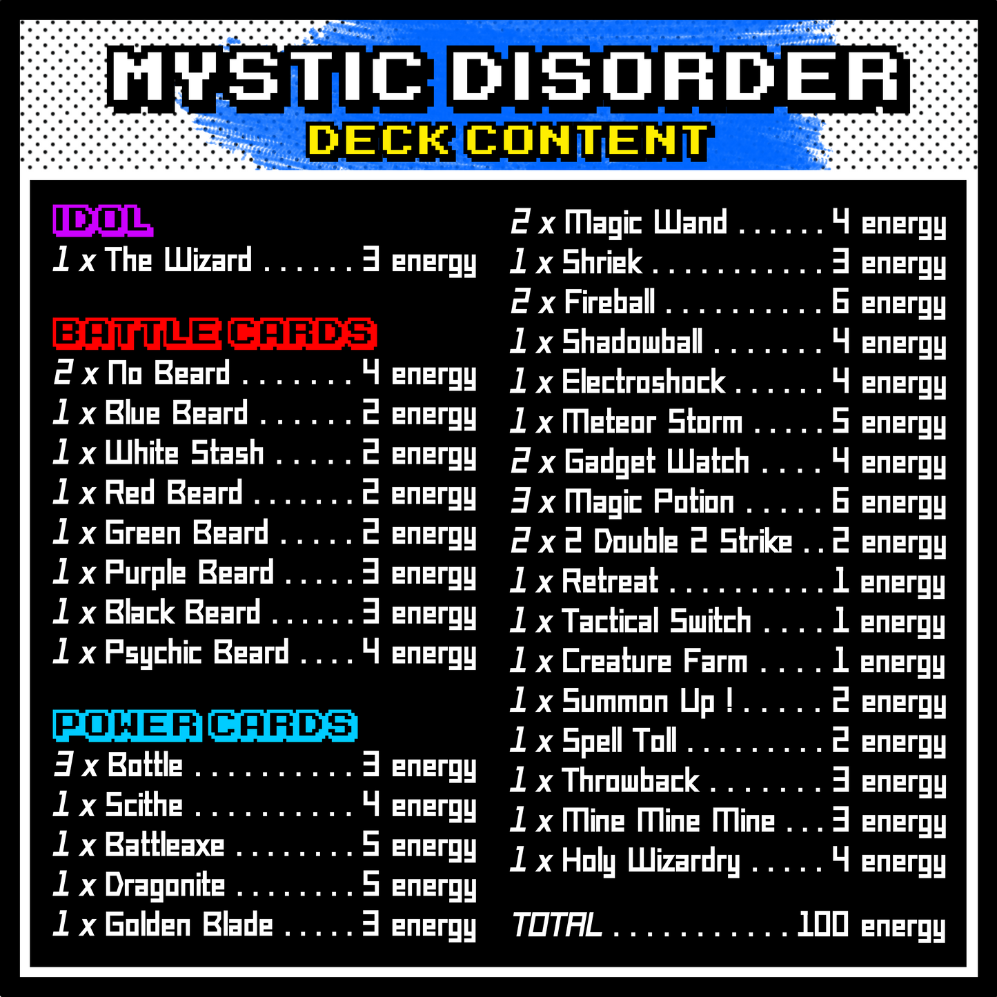 IDOLS 2.0 [VS DECK] - MYSTIC DISORDER