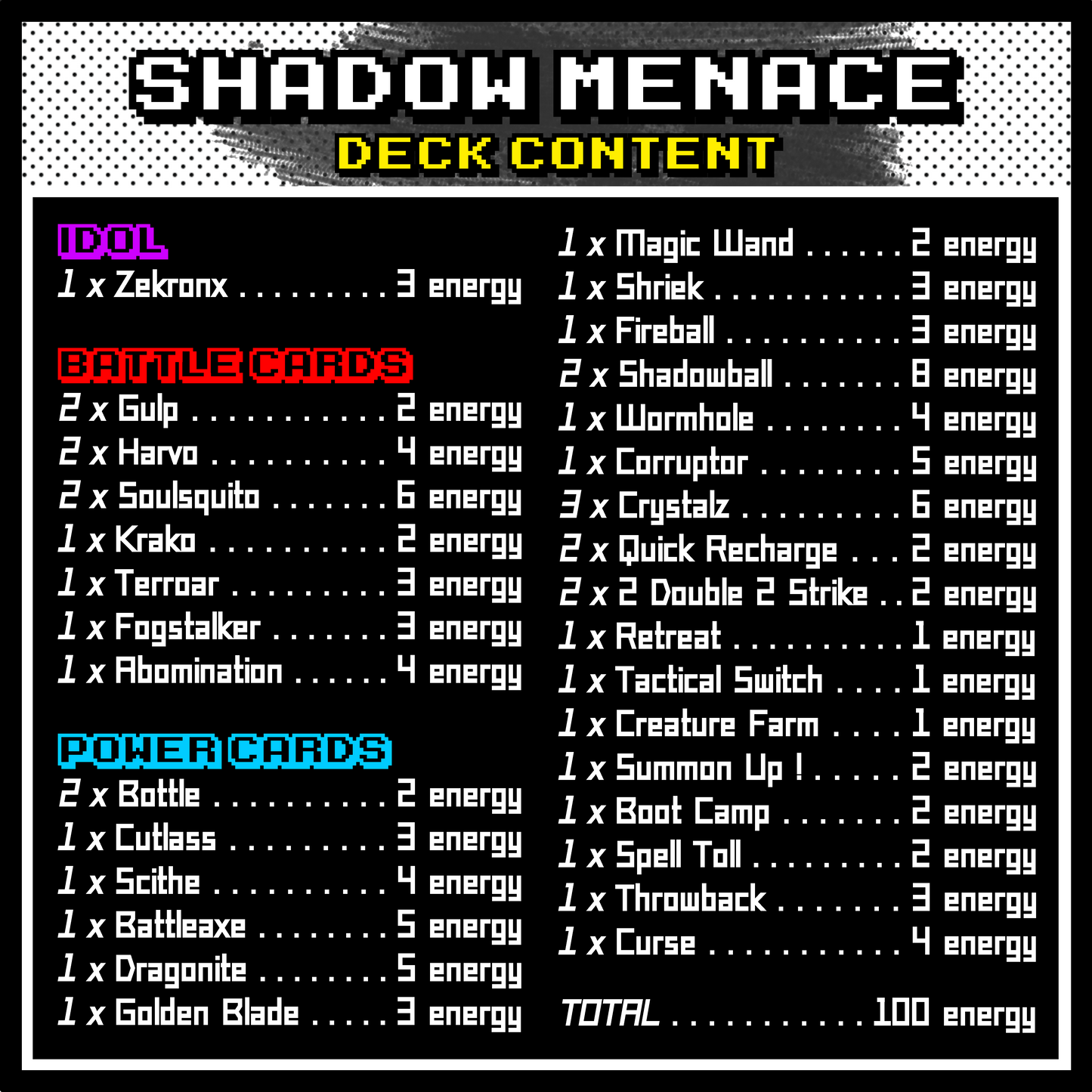 IDOLS 2.0 [VS DECK] - SHADOW MENACE